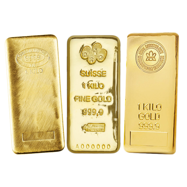 1 Kilo Gold Bar – Various Mints