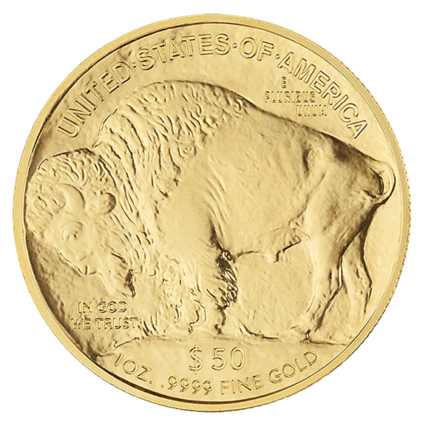 1 oz American Gold Buffalo Coin (Common Date) back