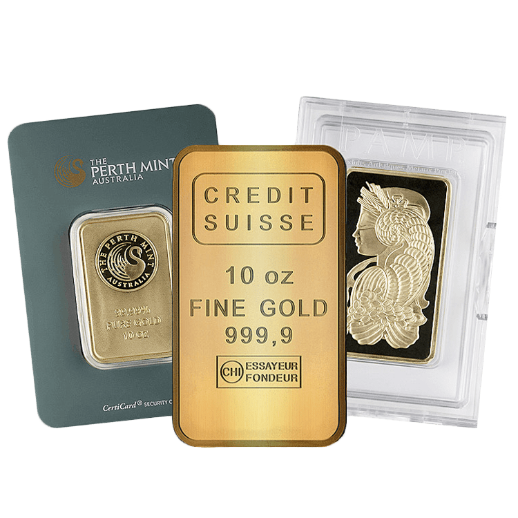 10 oz Gold Bar – Various Mints