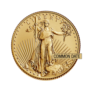 1/10 oz American Gold Eagle Coin (Common Date) front