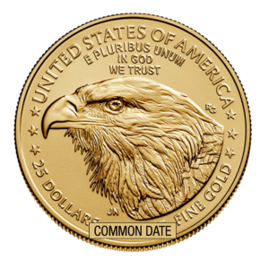 12 oz American Gold Eagle Coin (Common Date) front